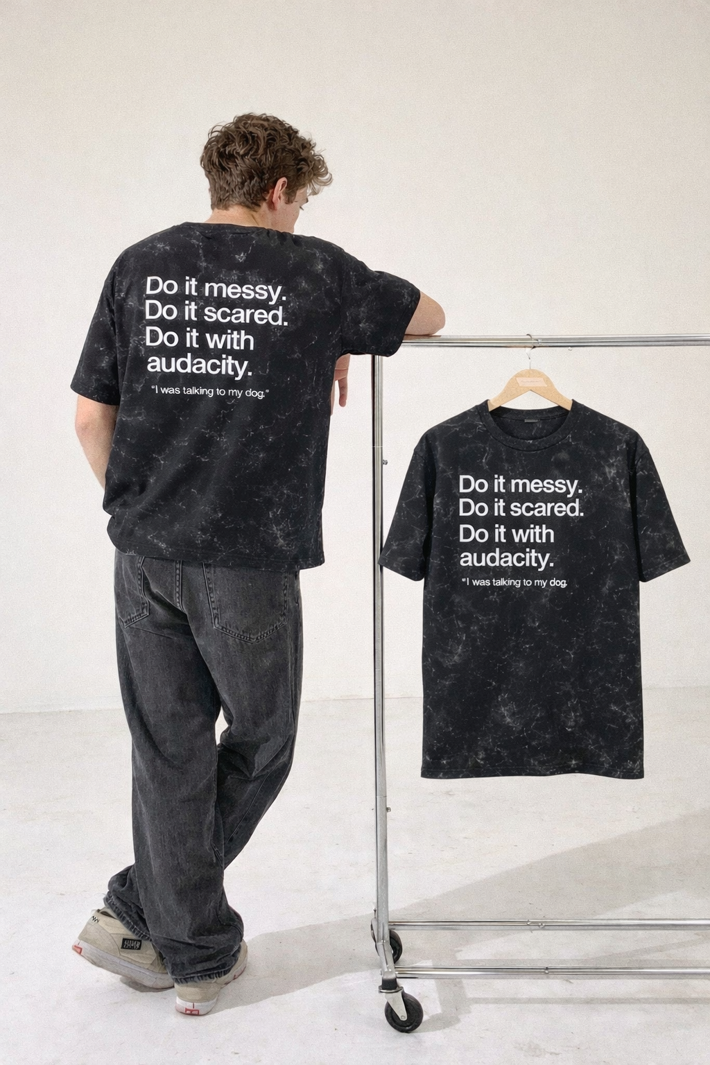 Streetwear Unisex Acid Washed Oversized Tee