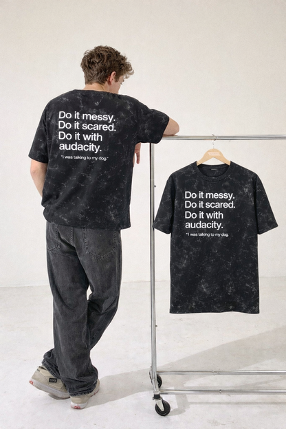 Streetwear Unisex Acid Washed Oversized Tee