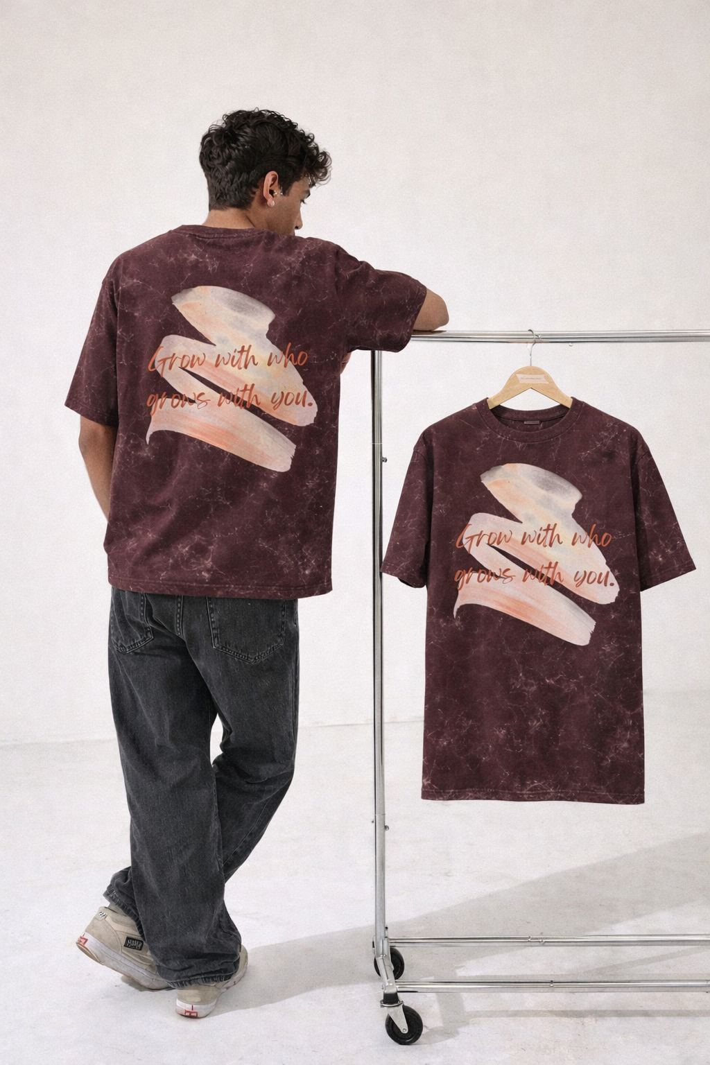 Streetwear Unisex Acid Washed Oversized Tee