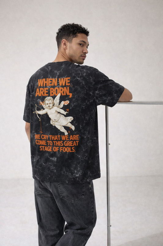 Streetwear Unisex Acid Washed Oversized Tee