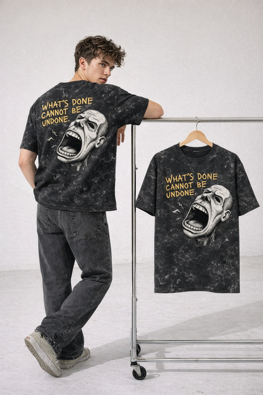 Streetwear Unisex Acid Washed Oversized Tee