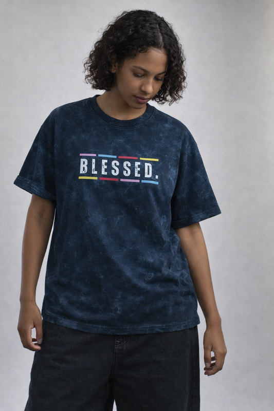 Streetwear Unisex Acid Washed Oversized Tee
